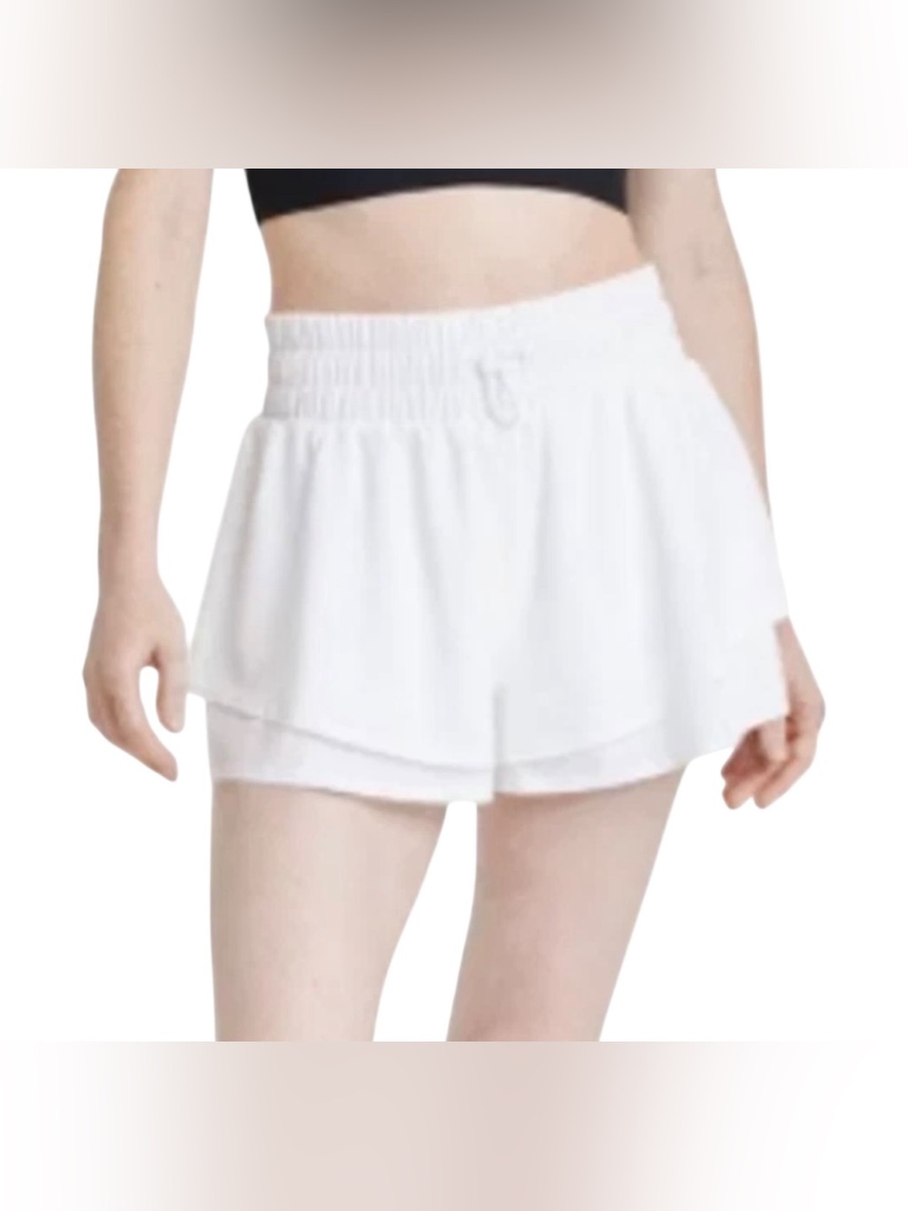 JoyLab True White High-Rise Double Layer Woven Athletic Shorts NWT - Picture 3 of 14